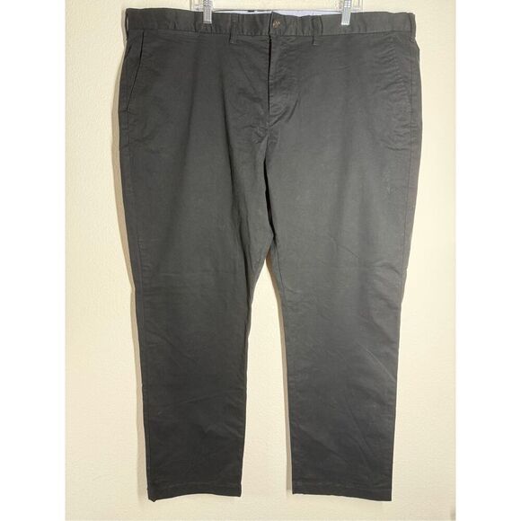 Tommy Hilfiger Men's Stretch Custom Fit Chino Pants Black Size 46W 31L - Picture 1 of 15